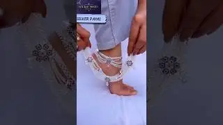 Silver Payal 2025 | Latest Bridal & Party Wear Anklet Designs. #shortsfeed #shorts #viralshorts