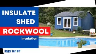 How to Insulate walls and reduce sound in a Shed | Tiny Home with Rockwool Insulation | Soundproof