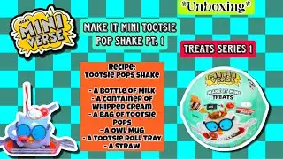 Watch Me! Open Miniverse NEW Treats Series 1 Make It Mini Tootsie Pop Shake| Adult Collector 