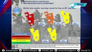 IMD issues red alert for Goa on Thursday; heavy rains to continue on July 8, 9 & 10