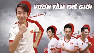 CrisDevilGamer VƯƠN TẦM THẾ GIỚI c&ugrave;ng H&ugrave;ng Dũng, Tiến Linh, Tuấn Anh