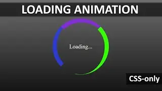 Animated Loading Spinner CSS