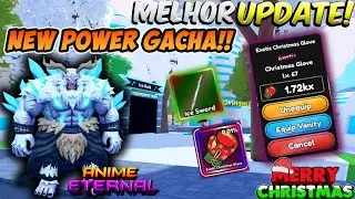 ANIME ETERNAL UPDATE COMO EVOLUIR CHRISTMAS GLOVE FIQUE 1000% + FORTE GUIA COMPLETO #roblox #ugphone