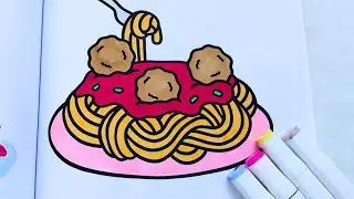 ASMR Coloring Pasta|Satisfying Sounds. #coloring #relaxing #food #food coloring 