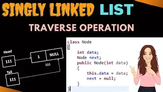 How to traverse a Singly Linked List (Hindi) | Linked List Operation in JAVA | Data Structure #3