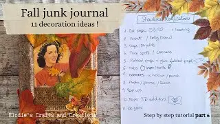 11 structural modifications to decorate junk journals and scrapbook albums ! 🍂 part 6 autumn herbst