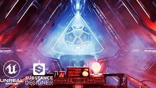 Into The DataCore - UE4/Substance Designer Scifi Environment