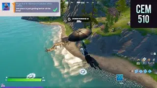 Destroy structures with a vehicle Fortnite Rust Lord Challenges