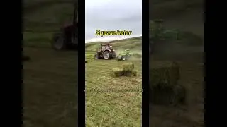How to make square bales with Taizy hay baler? Straw square baler for sale #silage #hay