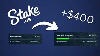 How To Reach Diamond VIP on Stake US With Gold Coins!