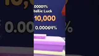0,00064% Metallic Luck in Collect All Pets on Roblox