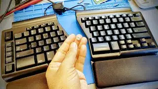 Matias Ergo Micro USB Port Replacement Guide FK403R Pro Low Force Keyboard Ergonomic Disassembly