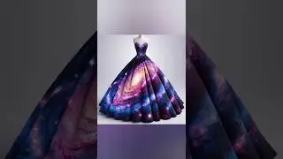 Celestial Elegance: A Galaxy-Inspired AI Dress