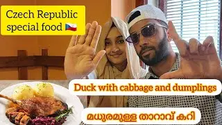 Czech Republic Malayalam Vlog part-2 | Duck with cabbage and dumplings |
