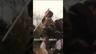 勝新太郎逆手斩的一、二、三。《座头市血烟街道》，（1967）。导演： 三隅研次。&ldquo;电影不瞬间&rdquo;。竖屏大片。电影导演玩短片。