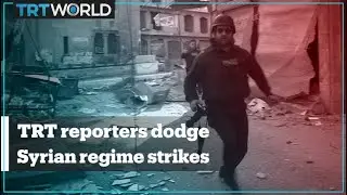 TRT reporters dodge Syrian regime strikes in Idlib