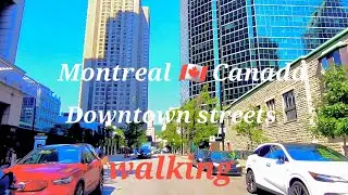 Montreal Canada Downtown streets walking