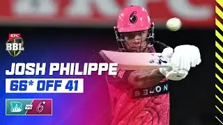 Josh Philippe Hits Match-Winning 66* from 41 balls | #BBL14