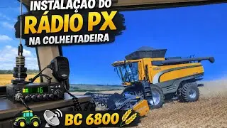🚜📡 Instalação do Rádio PX na Colheitadeira BC 6800 🌾
