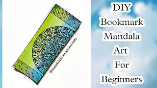 DIY Bookmark 😍Easy Bookmark Mandala Art 😍 Learn How to Draw Mandala Art 😍 Color Secrets By Prinu 🍁