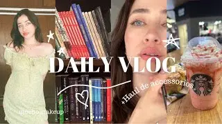 VLOG -  GRWM + mi maquillaje diario & HAUL Todo moda y accesorios