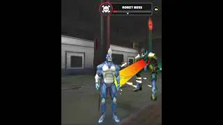 Rope Hero Vice Town (rope hero fight robot boss with heavy laser beam) rope hero games #shortsfeed