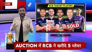 IPL 2026 - RCB Target Players List For IPL 2026 Auction | RCB Target Players 2026 & Auction Strategy