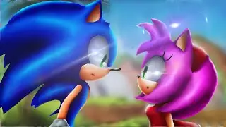 SONIC and AMY drawing