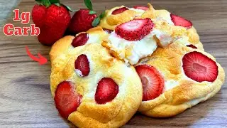 KETO Strawberry Cheesecake mini Pavlovas | PSMF Friendly!