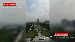 Bird's-eye View Rizal Park and Manila Bay, Manila, Philippines 2025