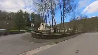 Driving into Dreisbach Mettlach Germany