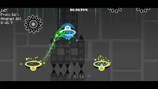 Shitty silent clubstep || 56-100 || MOBILE || JeonNGL #geometrydash 