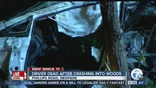 One trapped in deadly Newfane accident