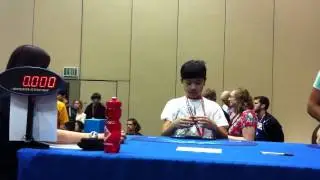 Max Park 2013 Rubik's Championship Las Vegas first round 2x2 5.89 sec RDI Referencing
