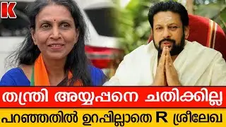 അറിഞ്ഞുകൊണ്ട് അയ്യപ്പന് ഒരു ദോഷവും ചെയ്യില്ല തന്ത്രിയെ പിന്തുണച്ച് ആര്‍ ശ്രീലേഖ