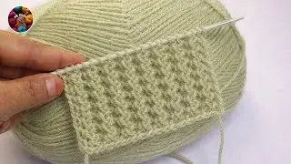 Sweater design with just two stitches #easy knitting patterns #knittingdesign #knittingpatterns #...