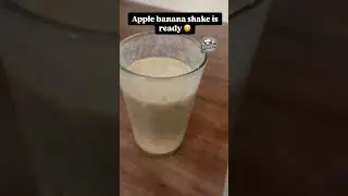 Apple Banana shake in 2 mins #summerdrink #apple #banana #drinks