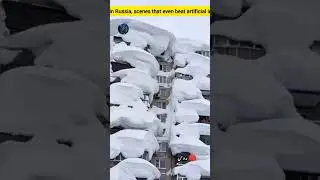 🔴 The ongoing snowfall in Russia, scenes that even beat artificial intelligence.
