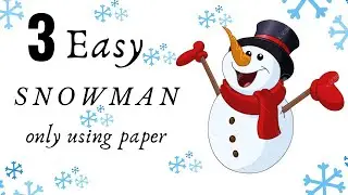 3 Easy Paper Snowman ideas ⛄️ ❄️ || Christmas Craft ideas || Minis Art and Craft Ideas