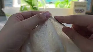 Knit with me: knitting real-time 10-min visual asmr