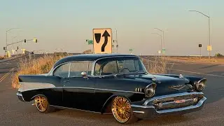 TEST Drive 1957 LT4 Supercharged Belair Restomod. CALL 9168567931 or Victorylapclassics.net 