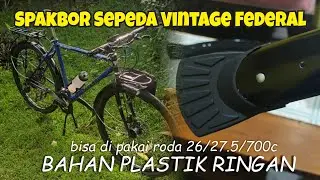 Review Spakbor Sepeda Vintage jadul Federal Bahan Plastik Ringan Cocok Buat Gravel