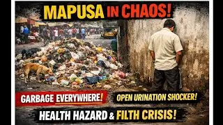 Public Cleanliness in Crisis as Garbage, Open Urination Plague Mapusa City.