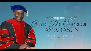 Lying in state and Commendation Service in honour of Late Revd. Dr. Omo Amadasun