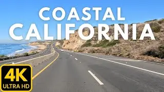CALIFORNIA 4k - Laguna Beach to Newport Beach Scenic Drive - Laguna Cyn + PCH + Coffee Stop + Music