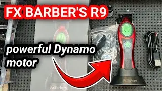 NEW FX BARBER'S R9 POWERFUL TRIMMER | FIRST IMPRESSION MUST Buy! #barber #barberclippers #unboxing