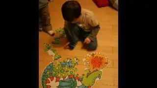 Jigsaw puzzle stop motion animation