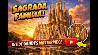 SAGRADA FAMILIA । Full tour in 4K । Masterpiece Cathedral Tour & History Spain Travel Guide