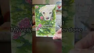 A pet portrait #petportrait #chelseawatercolorpaper #watercolor #art