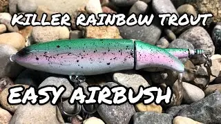 Painting a Rainbow Trout Custom Whopper Plopper